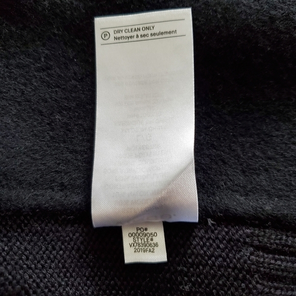 New Vince Sweater Back Drape Neck Black Coat NWT Large - Picture 16 of 16